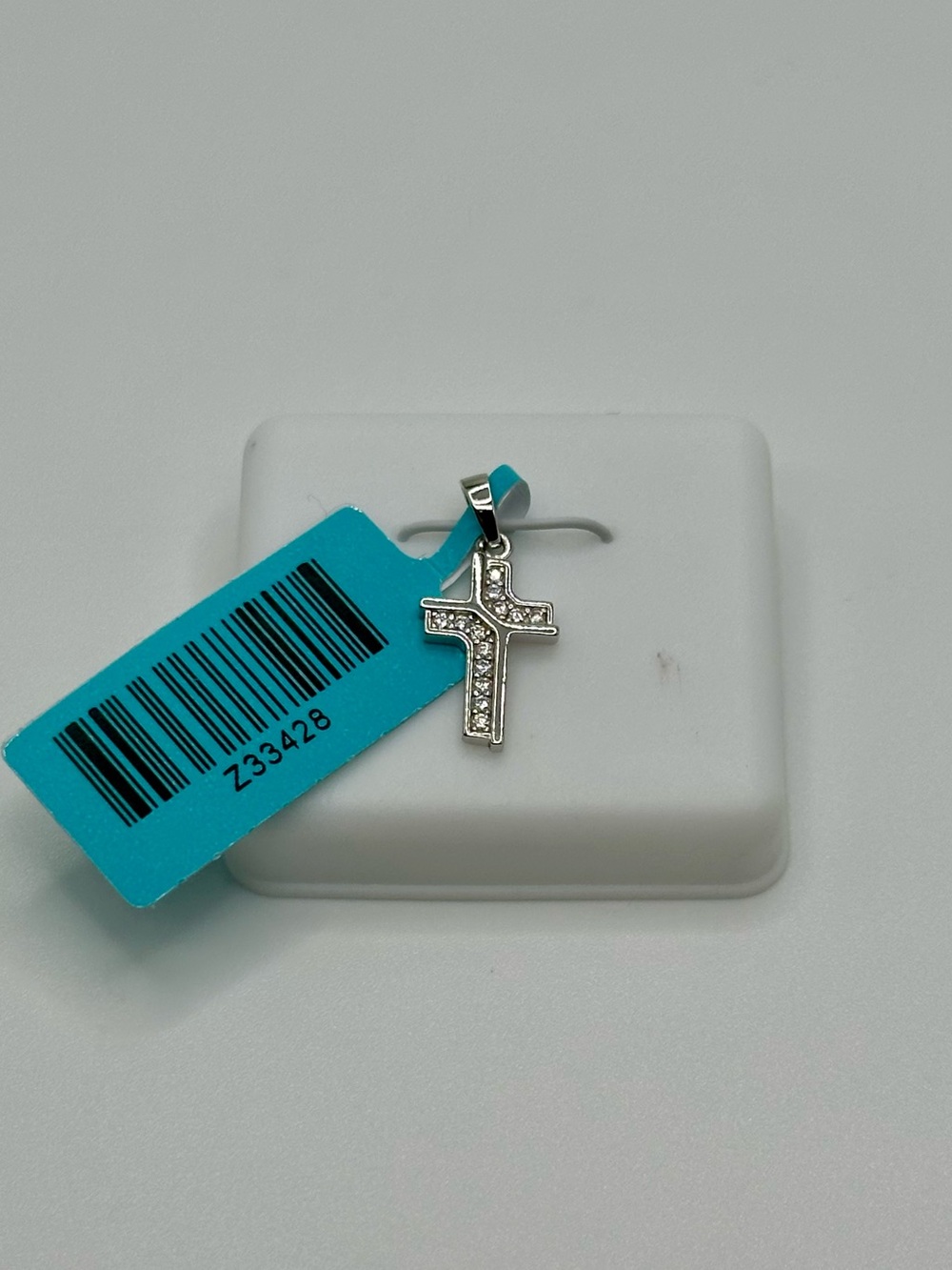 NEW✨ 925 Sterling Silver 0.11 CTW VVSD Color Moissanite Cross Charm Pendant